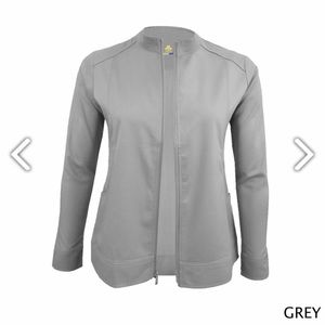 Women Soft Stretch Warm-up Scrub Jacket